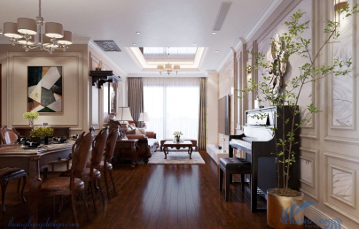 Thiết kế và thi công nội thất chung cư Ngoại Giao Đoàn - Hà Nội